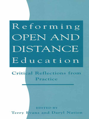 cover image of Reforming Open and Distance Education